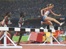 Russia's Samitova-Galkina sets a new world record