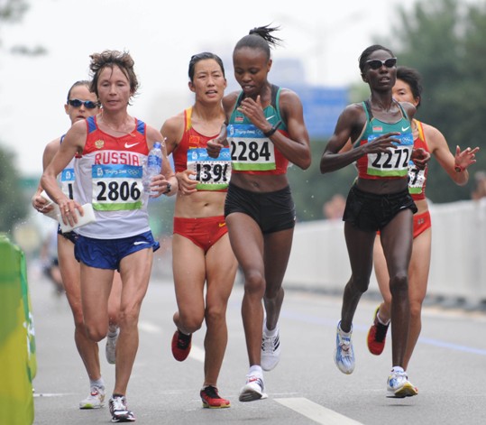 Romanian runner Constantina Tomescu added her country on August 17 a gold medal at the Beijing Olympics while Chinese Zhou Chunxiu created her country's Olympic best by getting a bronze in women's marathon. The 38-year-old Tomescu clocked 2 hours 26 minutes 44 seconds and Zhou finished in 2:27:07, or her second personal best. [Xinhua]