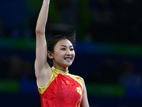 Chinese He Wenna wins women's trampoline gold