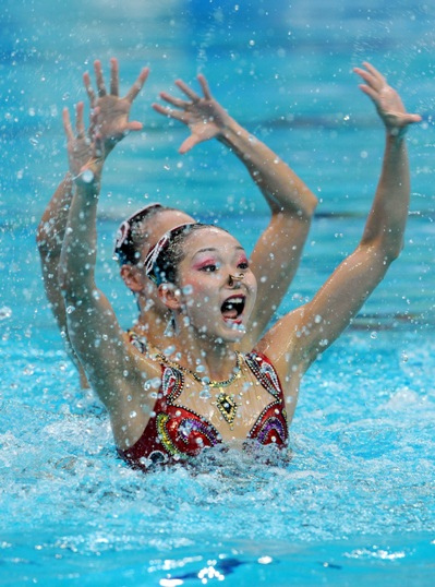  Synchronized swimming made its Olympic debut in 1984. The sport includes duet and team competitions and both formats include a technical and free routine. 