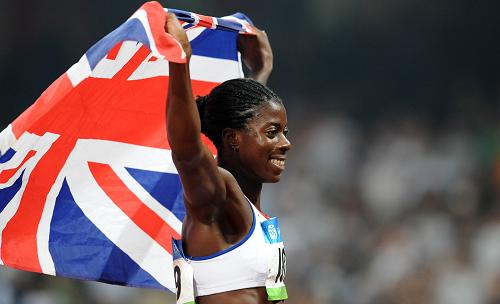 Britain's Christine Ohuruogu captures the gold medal of the women's 400 meters in 49.62 seconds at the Beijing Olympic Games on Tuesday.