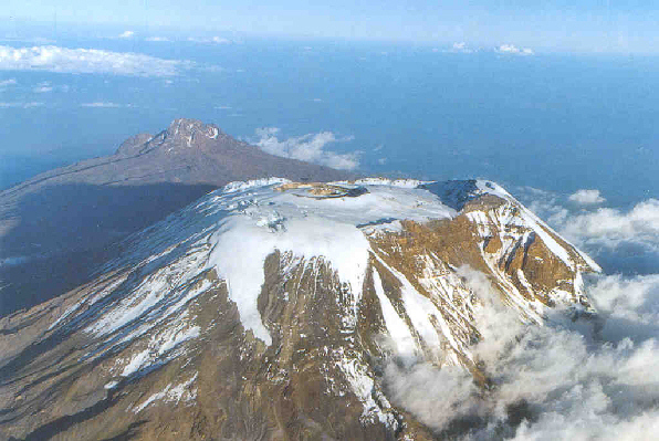 Aerial View of Mount Kilimanjaro