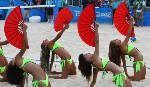 Cheerleaders at Beijing Olympics