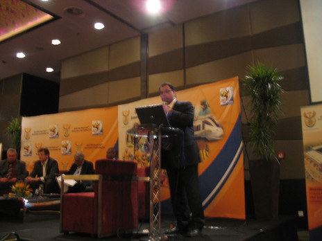 Dr Danny Jordaan, CEO of FIFA's Organizing Committee in South Africa, delivered a speech at the 2010 World Cup Press Conference held in Beijing on August 21, 2008. 