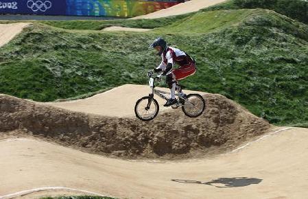 Maris Strombergs, reigning world champion from Latvia, clinched the first-ever Olympic men's bicycle moto cross (BMX) gold Friday.
