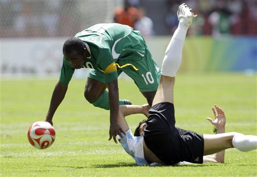 Athens 2004 gold medalist Argentina beat Nigeria 1-0 in the final of the Olympic Men's Football Tournament. 