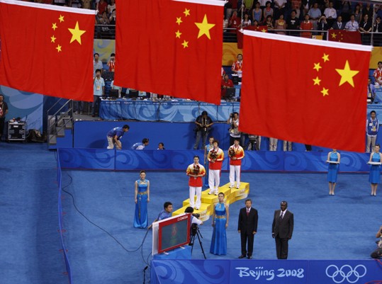 World No.1 Zhang Yining won her fourth Olympic gold, beating teammate Wang Nan 4-1 in an all-Chinese women's singles table tennis Olympic final on Friday evening. Guo failed to reach the final because of her 4-2 loss to 'Big Sister' Wang, who is going to retire and determined to win as much as possible at her last Olympic Games. [Xinhua]