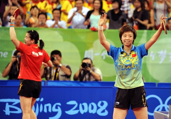 World No.1 Zhang Yining won her fourth Olympic gold, beating teammate Wang Nan 4-1 in an all-Chinese women's singles table tennis Olympic final on Friday evening. Guo failed to reach the final because of her 4-2 loss to 'Big Sister' Wang, who is going to retire and determined to win as much as possible at her last Olympic Games. [Xinhua]