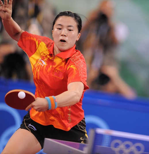 World No.1 Zhang Yining won her fourth Olympic gold, beating teammate Wang Nan 4-1 in an all-Chinese women's singles table tennis Olympic final on Friday evening. Guo failed to reach the final because of her 4-2 loss to 'Big Sister' Wang, who is going to retire and determined to win as much as possible at her last Olympic Games. [Xinhua]