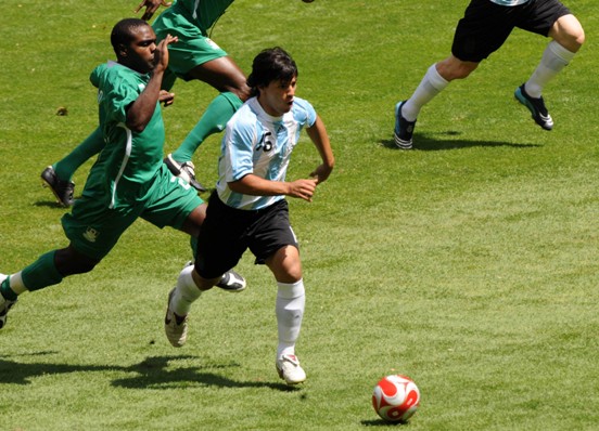 Argentine men's football team beats Nigeria in the Olympic men's football final held on August 23 with talented winger Angel di Maria's goal during the second half. Brazil beat Belgium and got the bronze medal yesterday.