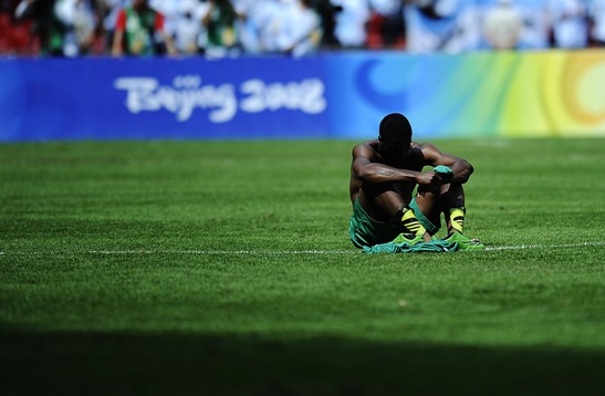 AArgentine men's football team beats Nigeria in the Olympic men's football final held in Beijng on August 23 with talented winger Angel di Maria's goal during the second half. Brazil beat Belgium and got the bronze medal yesterday. [Xinhua]