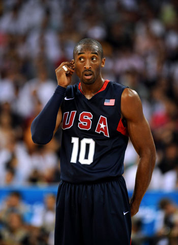 Kobe Bryant USA AUGUST 24 2008 Basketball Beijing 2008 Olympic Games Mens  Basketball Final match between United States and Spain at the Beijing  Olympic Basketball Gymnasium in Beijing China Photo by Daiju
