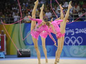 Russia wins rhythmic gymnastics team gold