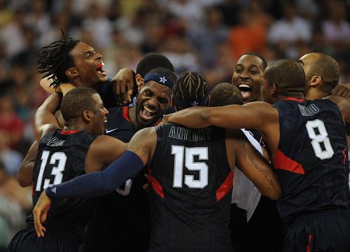 The United States defeats Spain 118-107 to take the men's basketball gold medal at the Beijing Olympic Games on Sunday.