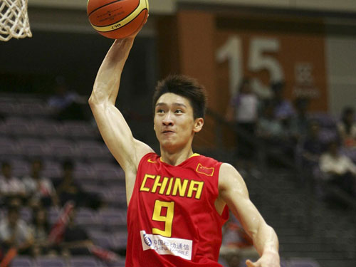 Sun Yue plays during Beijing Olympics. 