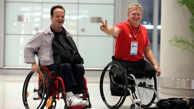 German Paralympians arrive in Beijing