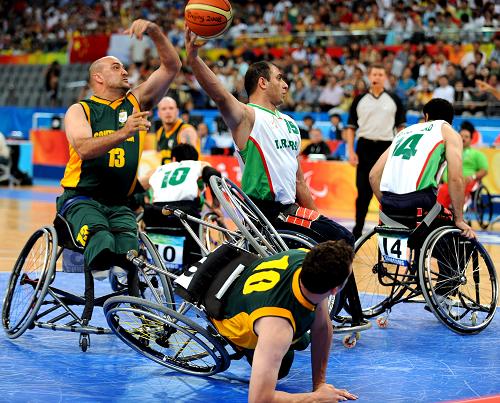 Iran crushes S. Africa in opener of men's wheelchair basketball