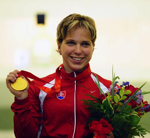 Veronika Vadovicova won the Beijing Paralympics' first gold medal [Xinhua] 