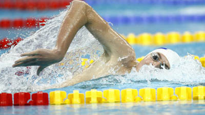 Charl Bouwer of South Africa wins Men's 400m Freestyle S13 gold