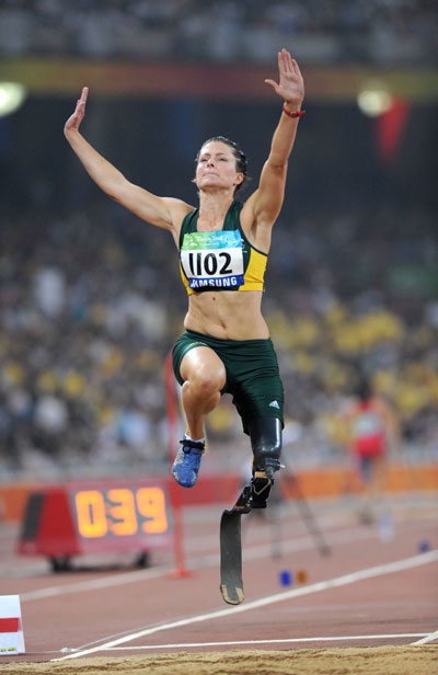 Photos: Christine Wolf of Australia wins Women's Long Jump F42 gold