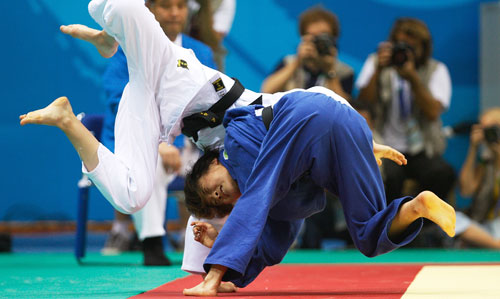Photos: China's Wang Lijing wins Women -57kg Judo gold