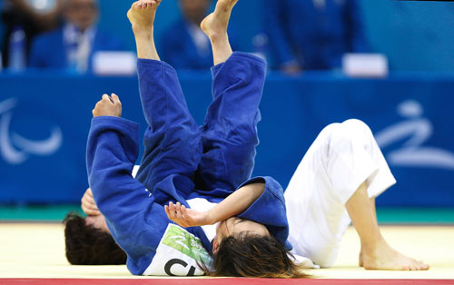 Photos: China's Wang Lijing wins Women -57kg Judo gold