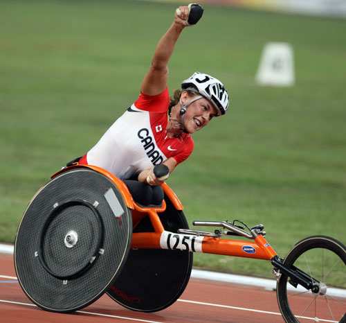 Photo: Canada's Diane Roy wins Women's 5000m T54 gold