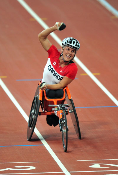 Photo: Canada's Diane Roy wins Women's 5000m T54 gold