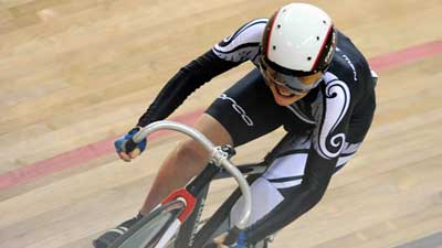 Paula Tesoriero of New Zealand claims title of Women's 500m Time Trial