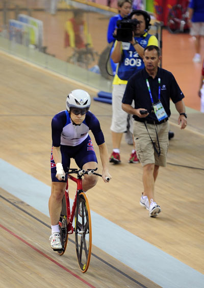 Jennifer Schuble of the United States claimed the title of the Women's 500m Time Trial (LC1-2/CP4) of the Beijing 2008 Paralympic Games Track Cycling event with a time of 34.331 seconds on September 8, 2008. 