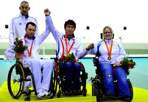 Photos: ROK's Lee Ji-seok wins Mixed R5-10m Air Rifle Prone SH2 gold