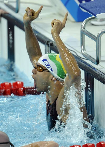 Photos: Andre Brasil of Brazil wins Men's 100m Freestyle S10 gold