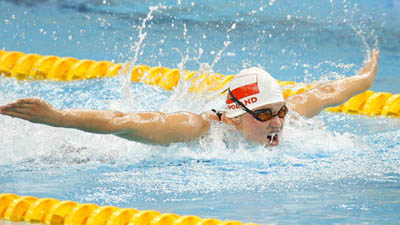 Joanna Mendak wins Women's 100m Butterfly - S12 gold