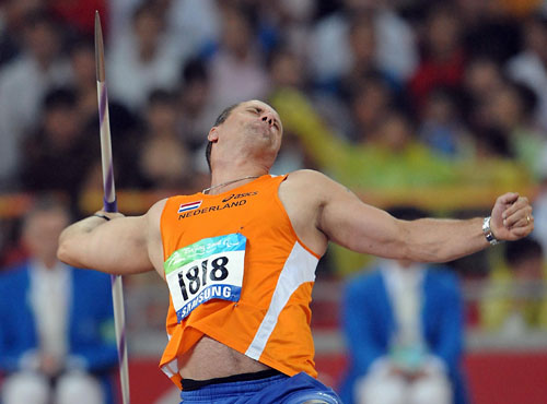 Photos: Pieter Gruijters wins Men's Javelin Throw F55/56 gold