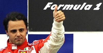 Ferrari's Felipe Massa awarded.