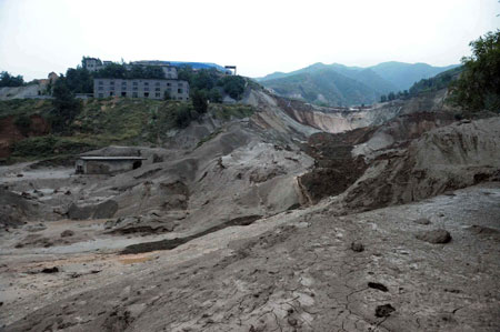 Tashan Mine, where the mine mudslide happened, is seen in this picture taken on September 8, 2008. 