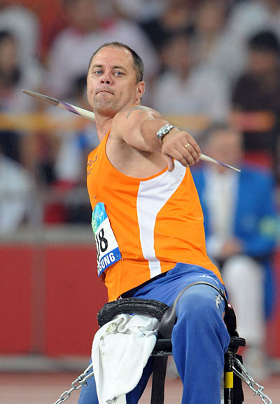 Photos: Pieter Gruijters wins Men's Javelin Throw F55/56 gold