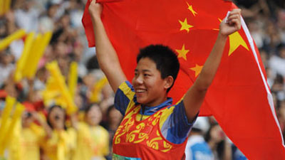 China's Wu Qing claims Women's Discus Throw F35/36 gold