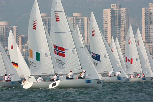 Photos: Sonar (3-Person Keelboat) event in Qingdao