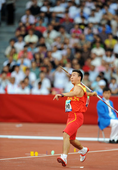 Photos: China's Zhu Pengkai claims title of Men's Javelin Throw F11/12