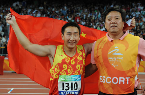 Photos: China's Zhu Pengkai claims title of Men's Javelin Throw F11/12