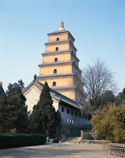 The Dayan Pagoda, built in 653 AD, is the main attraction in Shaanxi.