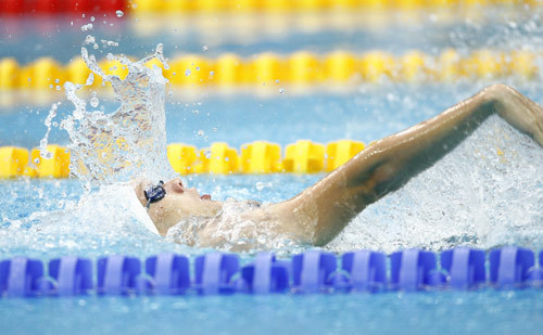 Lantz Lamback of the United States broke the world record and advanced to the S7 final.The Men's 100m Breaststroke events of the Beijing 2008 Paralympic Games were held at the National Aquatics Center in Beijing on September 10, 2008.