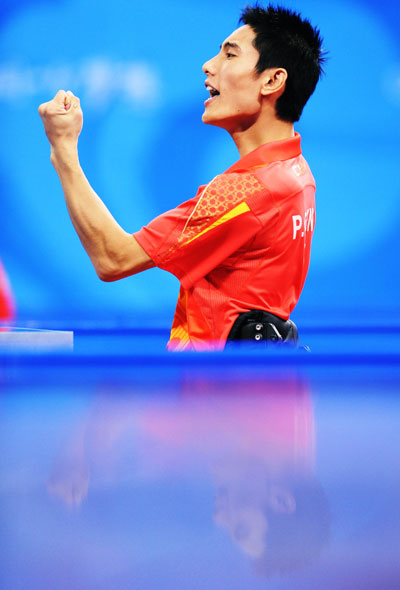 Photos: Feng Panfeng wins Men's Table Tennis Individual Class 3 gold