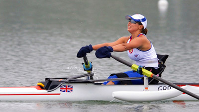 Raynsford wins Women's Single Sculls A gold