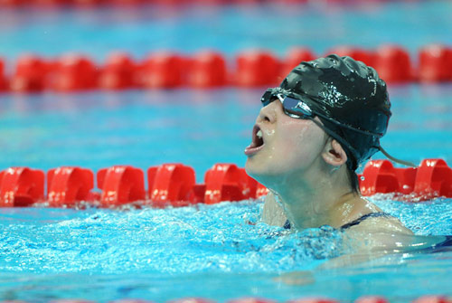 China's Xie Qing won S11 gold and broke the world record.[Xinhua/Li Han]