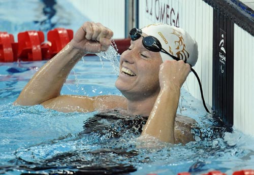 Kirsten Bruhn of Germany won the SB5 gold.[Xinhua]