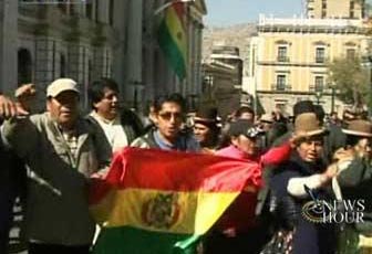 At least 8 people are dead as violent anti-government protests continue in Bolivia. 