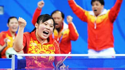 China claims title of Women's Team Class 1-3