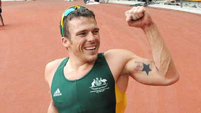 Kurt Fearnley of Australia wins Men's Marathon T54 gold